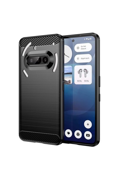 XGSM Husă pentru Nothing Phone 3A, Carbon, negru