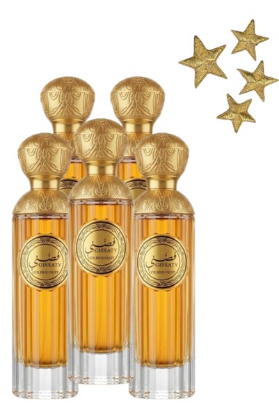 Al aqeeq 5 قطع Gissaty Golden Dust Perfume 100مل