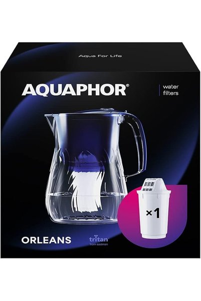 Aquaphor Orleans Water Filter Jug 4.2L, for reduction of limescale, Chlorine ...