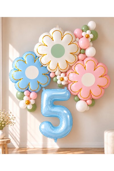 ALYA Set de baloane pentru petrecerea de ziua de naștere cu tema „5 ani” – ma...