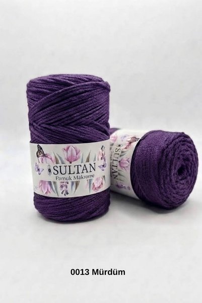 hobi dünyası evim 1 Piece Sultan Cotton Macrame 260 Grams 100 Meters 2 mm Rop...