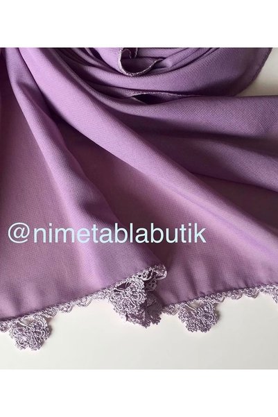 Nimet Abla Butik Hand Embroidered Shawl Hijab