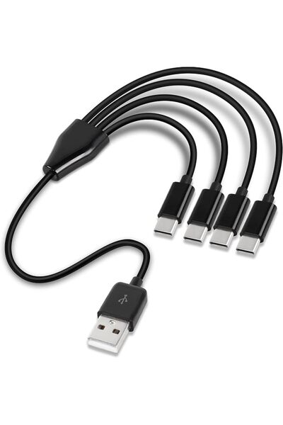 TERRIFI كابل تقسيم USB C، سلك شحن 4 في 1 مع موصل USB 2.0 ذكر إلى 4 موصلات USB...