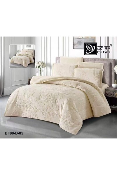BIET ALMAFROSHAT Comforter Set with Double-Sided Velvet Fur Bedspread, Winter...