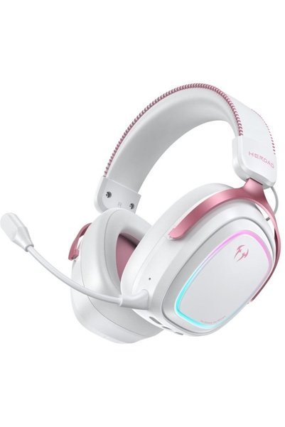 QCY Heroad GT2 Ροζ Ενσύρματα/Ασύρματα/BT/3.5mm/USB-C Thx Ακουστικά Gaming PS4...