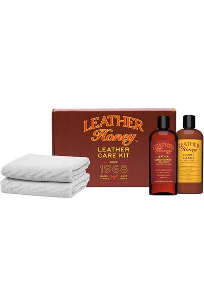 Leather Honey مجموعة العناية الكاملة بالجلد تشمل مُرطب الجلد (8 أونصة)، منظف ...