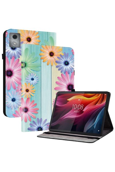 XGSM Husă pentru Lenovo Tab K11 Plus - colorată, cu imprimeu floarea-soarelui...