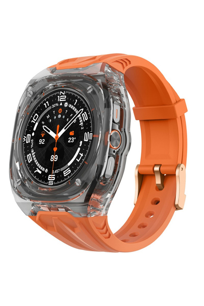 XGSM Curea din silicon cu husă de protecție pentru Samsung Galaxy Watch Ultra...