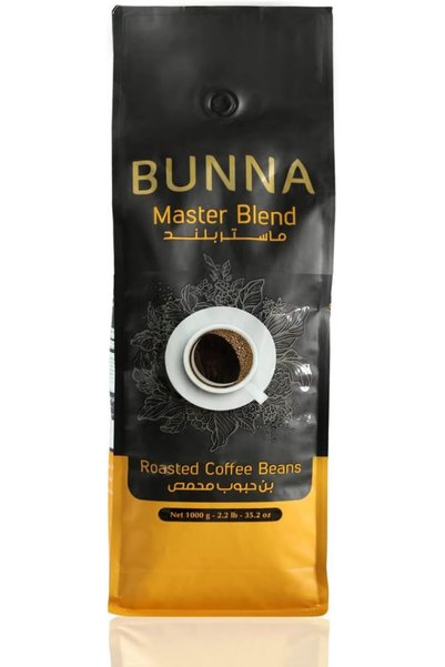 Bunna حبوب قهوة كاملة محمصة ماستر بلند 1 كجم |   خلطة ممتازة |   تحميص متوسط ...