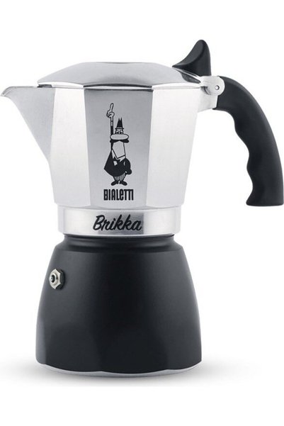 Bialetti Brikka Μακαρίτσα Μόκα 0.17 λίτρα Μαύρο, Ανοξείδωτο Ατσάλι - (8006363...