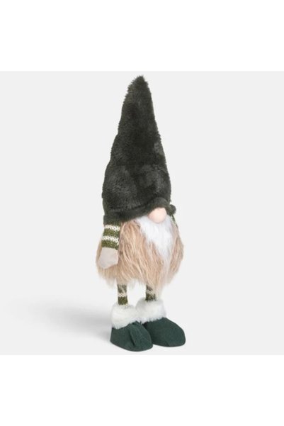 UnderShop Figurină Gnom cu Pălărie Verde Pufoasă 43CM - Premium