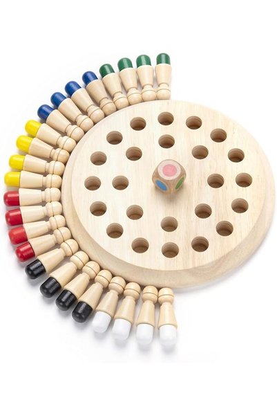 GENERAL NALACAL Wooden Memory Chess Matching Game, Montessori Educational Boa...
