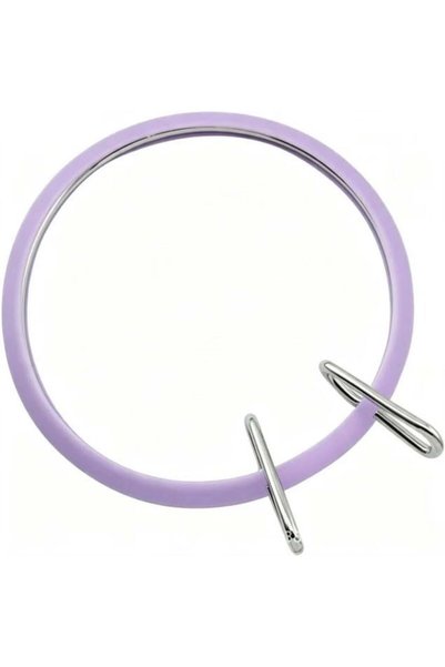 iğne izi 18 cm Yaylı Metal Nakış Kasnağı Kumaş Germe Kasnağı El İşi Etamin Ka...