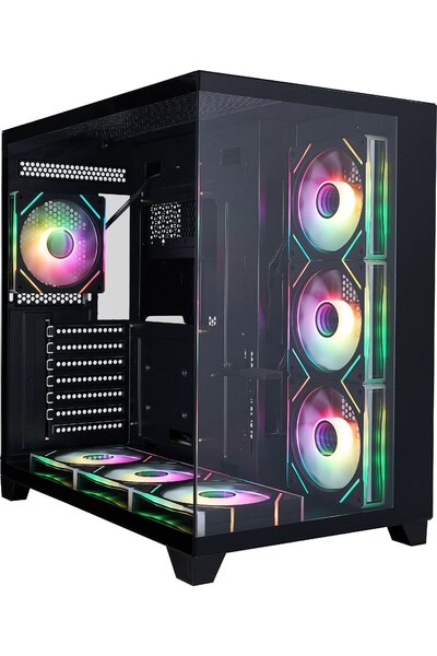 1ST PLAYER Θήκη 1sTplayer ATX - Megaview MV8 Μαύρο - Περιλαμβάνονται 7 ανεμισ...