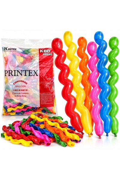 Reduceri Engros Baloane Forma Spirala 100/set, Diferite Culori