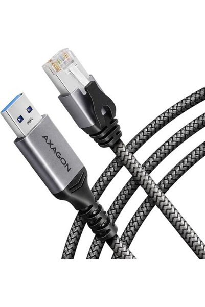 Axagon Adaptor retea ADE-AM30, USB la Gigabit Ethernet RJ-45, cu cablu CAT6 i...