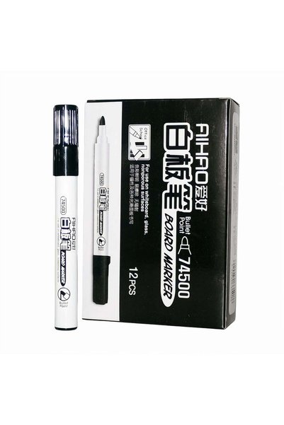 Reduceri Engros Marker Permanent 12/Set, Negru