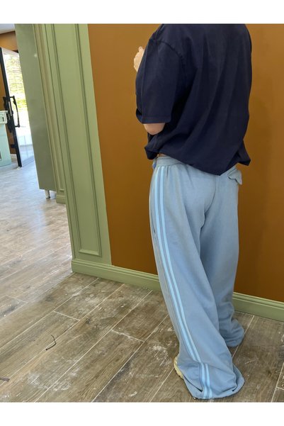 Ceyceygiyim Eşoftolon Şeritli Soft Blue