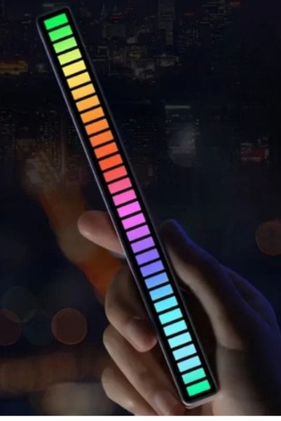 Baghes RGB Sese Tepkili Müzik Seviyesi Göstergeli Işık – Oda ve Masaüstü Deko...