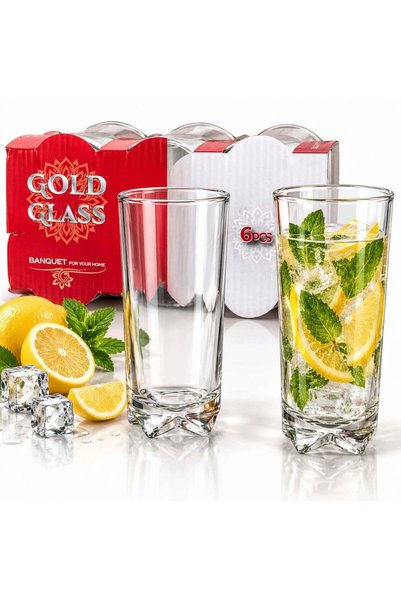 Reduceri Engros Glass Cup 6/set, 13x6.5cm, Transparent