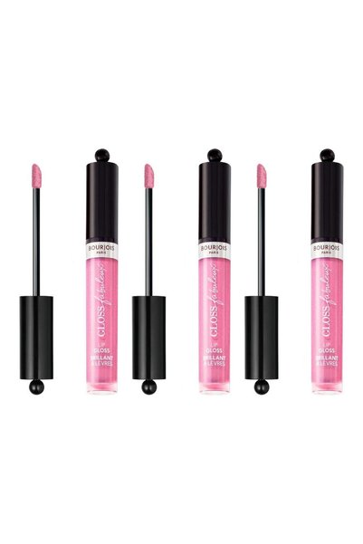 Bourjois 3x PACK Fabuleux Gloss Lip Gloss 10 Rose Symphonic, 3.5 ml