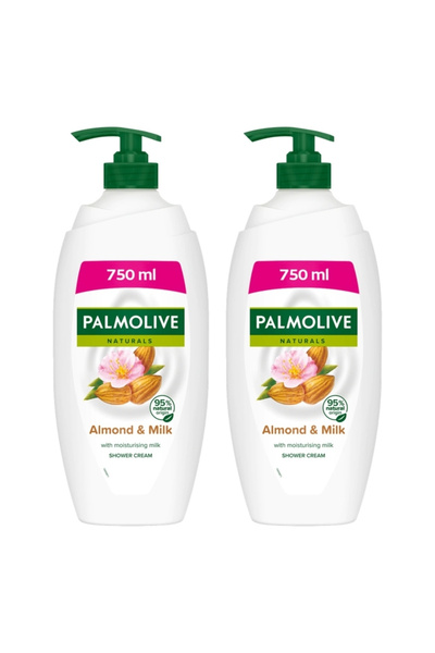 Palmolive Pachet 2x Gel de duș cu pompă 750ml Lapte de migdale