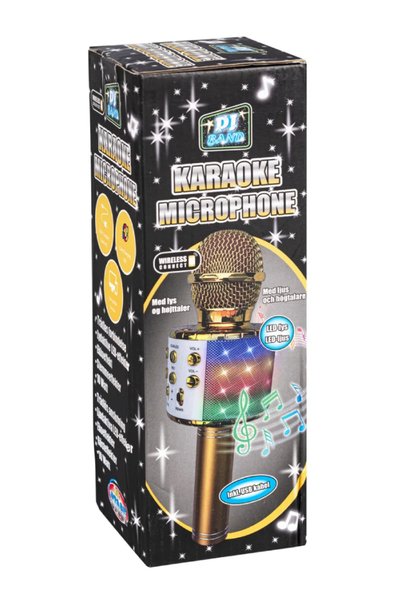 Dj Band Караоке микрофон златен (71240)