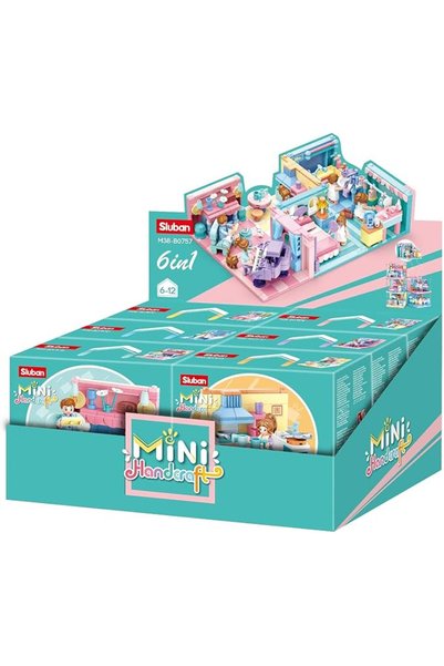 Sluban Mini Handcraft Building Blocks (6 Boxes) , for Ages 6+ Years Old