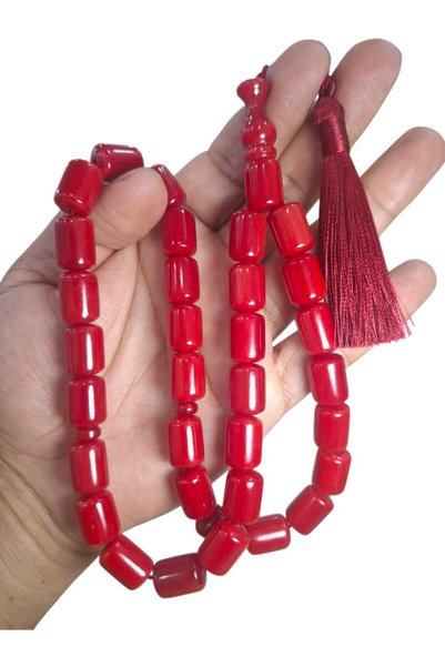 Cekke Tesbih Original Squeeze Amber 11*15 mm Prayer Beads Suitable for Daily Use
