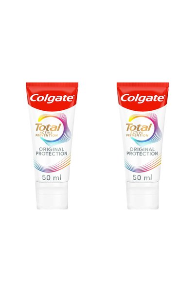 Colgate Pachet de 2 Tuburi Pastă de dinți Total Active Prevention Original, 5...