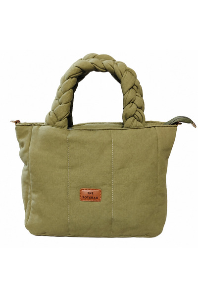 Generic Brand Twisted Handle Hand and Shoulder Bag Canvas Fabric (30Cmx30Cm) ...
