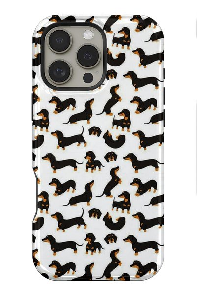 EDELFU iPhone 14 Pro Compatible - Tiny Dachshund, Double Layer Cover, Glossy ...