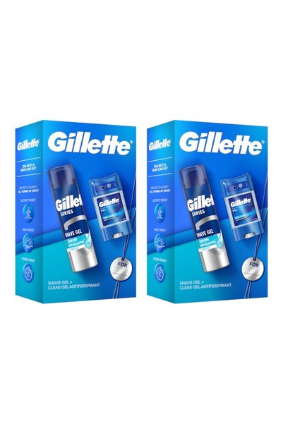 Gillette 2х ПАКЕТ Подаръчен комплект - Прозрачен гел дезодорант Cool Wave 70 ...