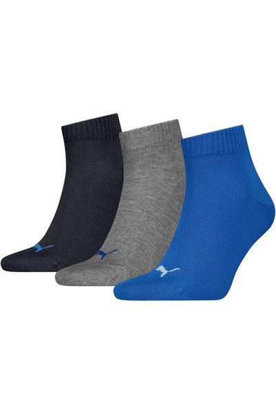 PUMA AVIS PUMA Unisex Puma Unisex Quarter Plain 3P Socks (pack of 3)