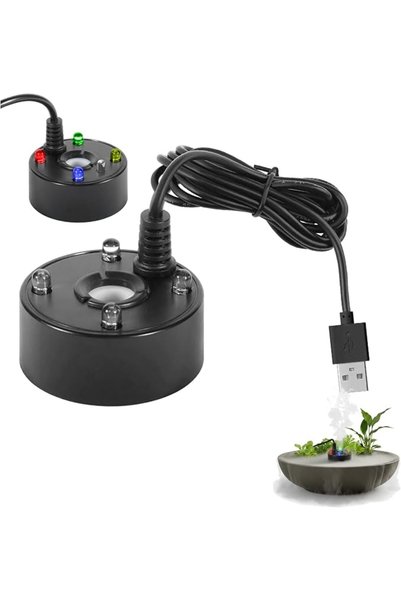 Bukela Decorative Mist Maker Fogger, USB Powered Water Fountain Atomizer, Min...
