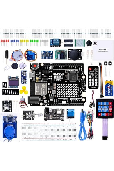 ELEGOO UNO R4 WiFi Super Starter Kit Compatible with Arduino for Beginners