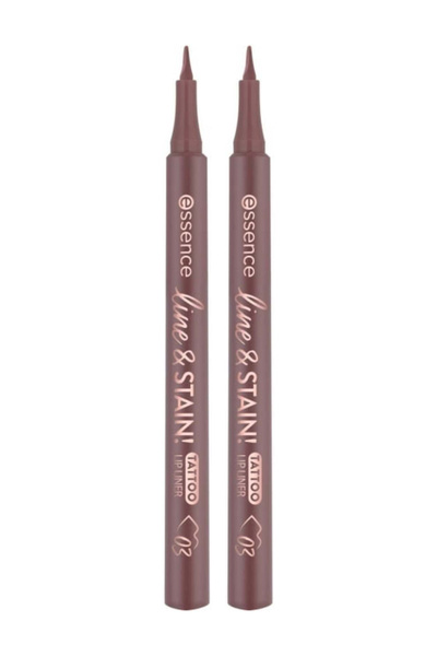 Essence 2x PACK Long-lasting Lip Pencil Line & STAIN! TATTOO Lip Liner, Make ...