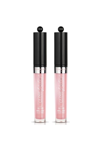 Bourjois 2x PACK Fabuleux Gloss 03 Rose Charismatic Lip Gloss, 2.4g