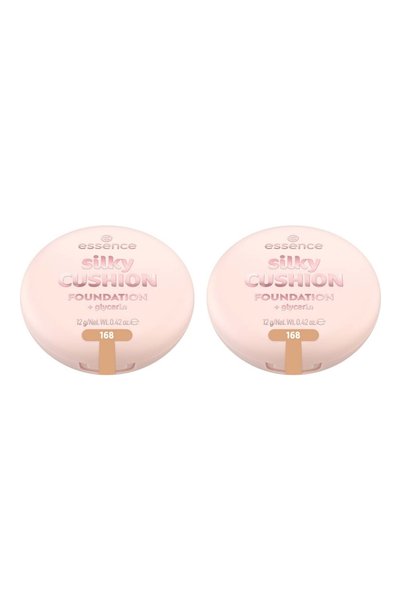 Essence 2x PACK Fond de ten silky CUSHION 168, Essence, 12 g