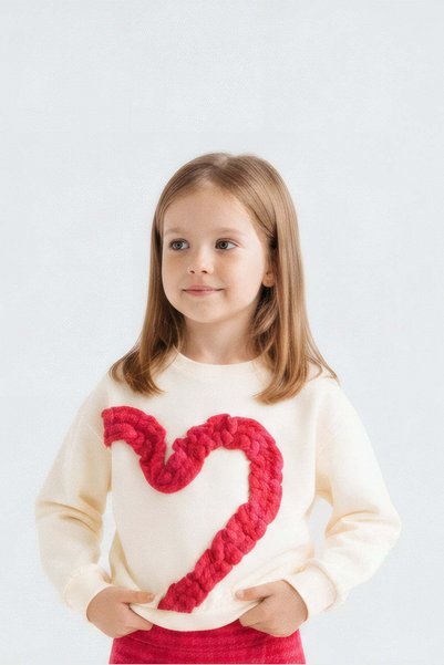 XO Kids Girl's Sweatshirt 4-8 Years 32519