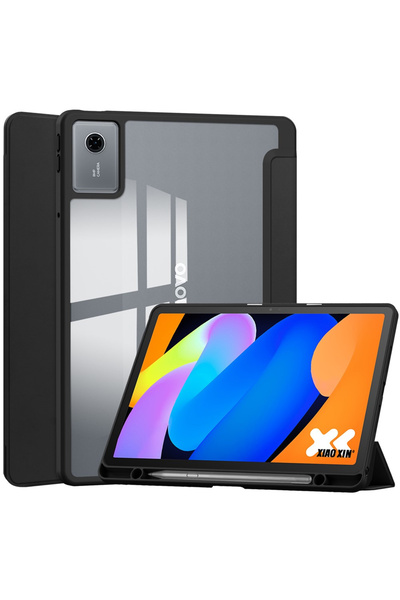 XGSM Husă cu spate transparent și suport pentru stylus pentru Lenovo Idea Tab...