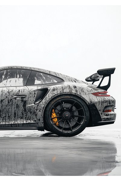 BLANKD Porsche 911 4 Car Metal Poster - Magnetic Wall Art Print
