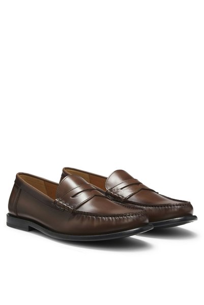 BOSS Kahverengi Erkek Loafer Tevan_Mocc_bope 10277790 01
