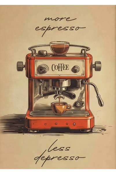 BLANKD Vintage Coffee Metal Poster - Magnetic Wall Art Print