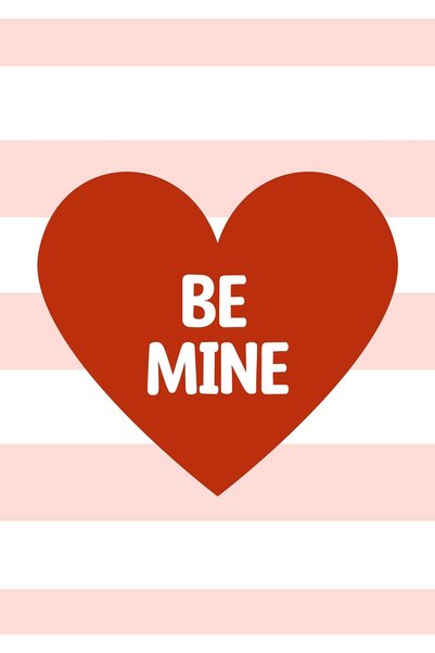 BLANKD Be Mine Love Metal Poster - Magnetic Wall Art Print