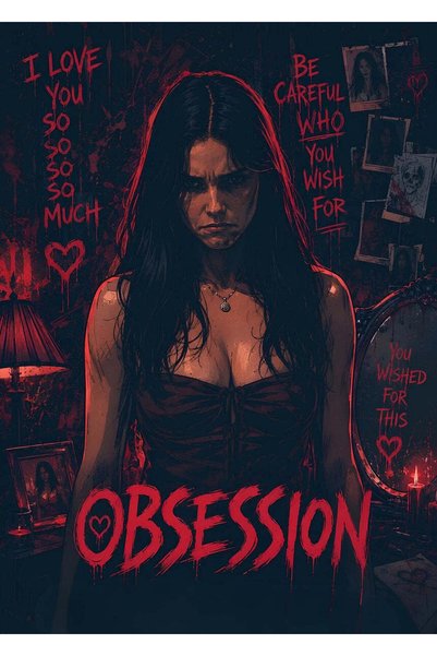 BLANKD Obsession Movie Pop Art Metal Poster - Magnetic Wall Art Print