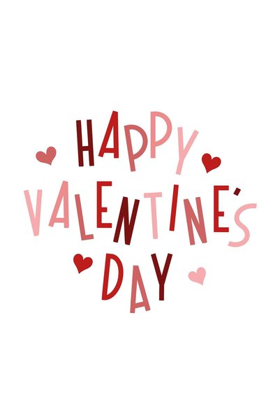 BLANKD Happy Valentine's Day Love Metal Poster - Magnetic Wall Art Print
