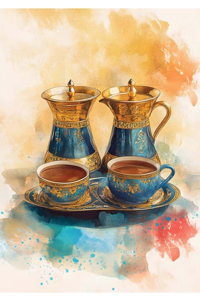 BLANKD Arabic Coffee Metal Poster - Magnetic Wall Art Print