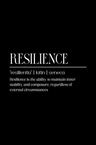 BLANKD Resilience Motivational Metal Poster - Magnetic Wall Art Print