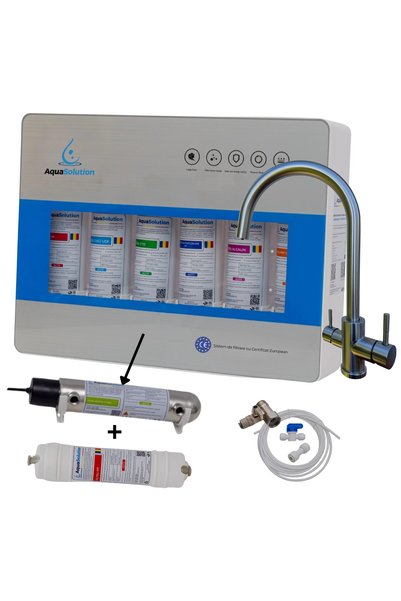 Aqua Solution Filtru apa ultrafiltrare 6 trepte alcalin, UV 6W, AquaSolution ...